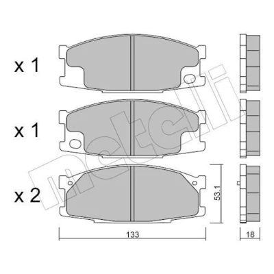 Kuva Jarrupalasarja, levyjarru METELLI 22 0909 0