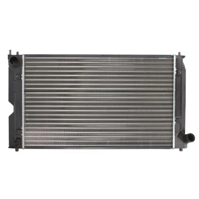 Kuva THERMOTEC D72056TT Jäähdytin Alumiini 625 398 34 Käsivaihteisto Jäähdytysrivat mekaan. kiinnitetyt TOYOTA: Avensis II Station Wagon