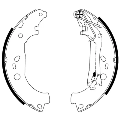 Kuva TEXTAR 91067600 Jarrukengät 228,6 42 Seisontajarrukahvalla FIAT: Fiorino III Van / Farmari