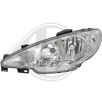 Kuva DIEDERICHS 4225983 Ajovaloumpio Vasen H7/H7 Lasinkirkas PEUGEOT: 206 Hatchback