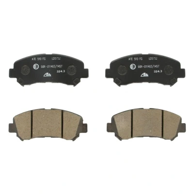 Kuva ATE Ceramic 13.0470 5752.2 Jarrupalat Ilman kulumisenilmaisinta NISSAN: Qashqai / Qashqai+2 I, 2, X Trail