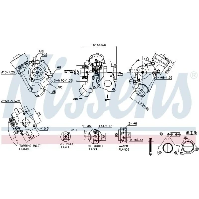 Kuva Turboahdin MITSUBISHI L200 / TRITON, PAJERO SPORT III OE 1515A295, 4933501410, 4933501412