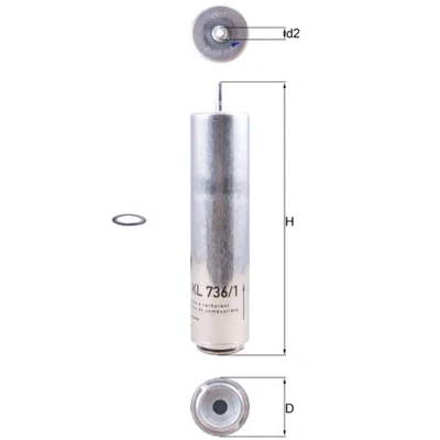 Kuva Polttoainesuodatin ALPINA, BMW, MINI OE 13328511052, 13328511053, 13328572518