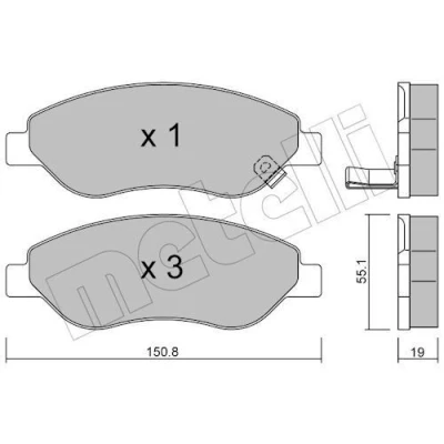 Kuva Jarrupalasarja, levyjarru METELLI 22 0777 0