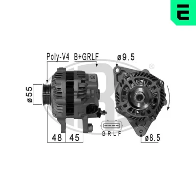 Kuva ERA 210997A Laturi 14V 90A SMART: Fortwo II Coupe
