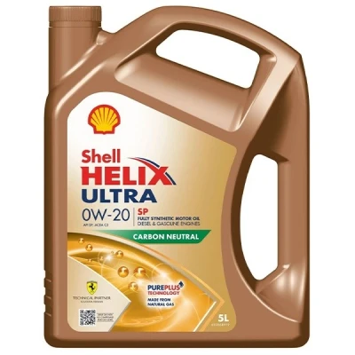 Kuva Shell Helix Ultra SP 0W 20 5l Moottoriöljy 550063071 TOYOTA: Avensis III Farmari, Corolla X Sedan, Yaris II Hatchback, HONDA: CR V 3, 4