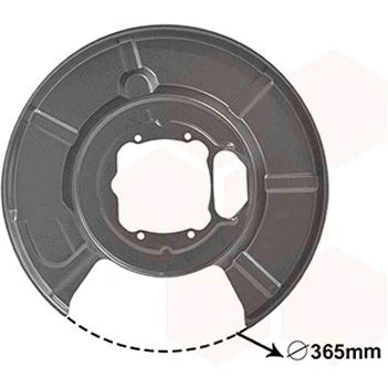 Kuva VAN WEZEL 0655373 Jarrukilpi Taka akseli, vasen BMW: 5 Sedan