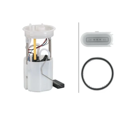 Kuva HELLA 8TF 358 106 381 Polttoainepumppu Säiliön anturilla, Tiivisteillä Sähköinen