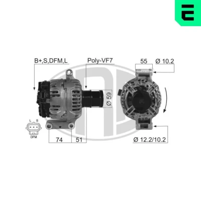 Kuva ERA 210399A Laturi 14V 110A FORD: Transit Mk5 Bussi, Van