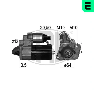 Kuva ERA 220816A Starttimoottori 12 1,2 RENAULT: MEGANE 3 Grandtour, 3, GRAND SCENIC