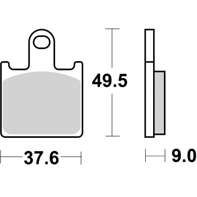 Kuva BREMBO 07KA28SR Jarrupalat Edessä