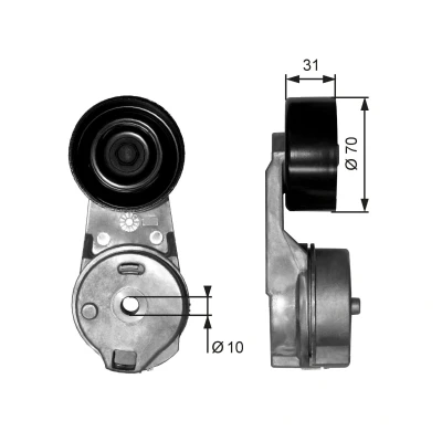 Kuva GATES FleetRunner Micro V Kit T39065 Kiristysrulla VOLKSWAGEN: LT 28 46 II Flatbed Kuorma auto / Alusta