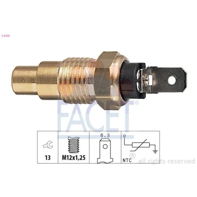 Kuva FACET 7.3159 Jäähdytysnesteen Lämpötila Anturi Made in Italy OE Equivalent