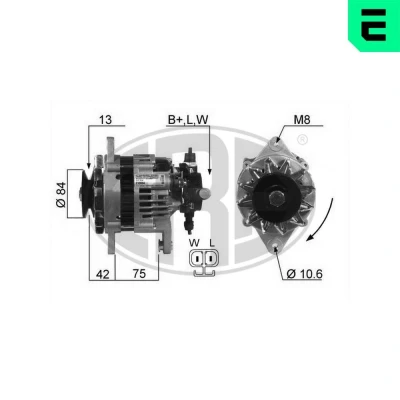 Kuva Laturi opel OE 62 04 042, 046, 106
