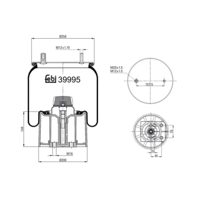 Kuva FEBI BILSTEIN 39995 Metallipalje, ilmajousitus