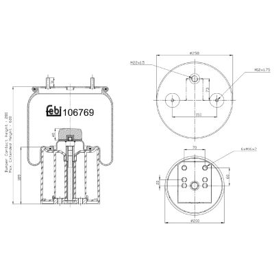 Kuva FEBI BILSTEIN 106769 Metallipalje, ilmajousitus