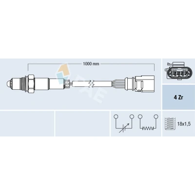 Kuva Lambda sondi AUDI A4 B7, B7 Avant, A6 Allroad C6, C6 SEAT AROSA, VW LUPO I, POLO OE 06A 906 262 DM, 06E 265 D