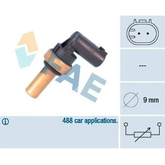 Kuva Jäähdytysnestelämpötilan sensori MERCEDES BENZ, MITSUBISHI, SMART OE 000 542 51 18, 905 07 00, 0003118V002000000