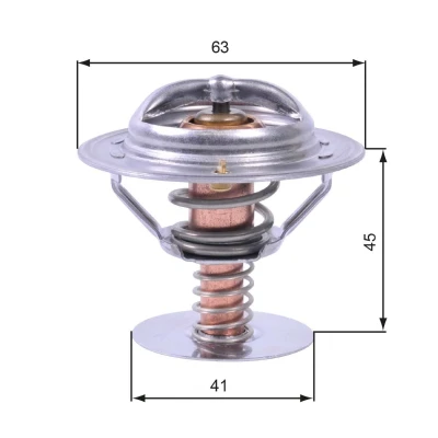 Kuva GATES TH43080 Termostaatti 80 Ilman koppaa