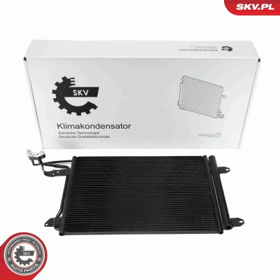 Kuva ESEN SKV 86SKV001 Ilmastoinnin Lauhdutin Vedenerottimella Alumiini 580mm VOLKSWAGEN: Golf 6, Caddy 3, Plus / Crossgolf