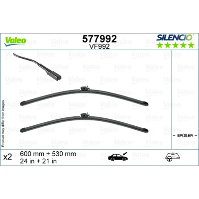Kuva Pyyhkijänsulka Valeo 577992 Edessä Flatblade pyyhinsulka (rungoton) MERCEDES BENZ: EQB