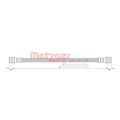 Kuva METZGER 4111395 Jarruletku Taka akseli, vasen, Sisempi 345 KIA: SORENTO 1