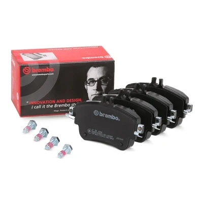Kuva BREMBO P 50 094 Jarrupalat Kulumisenilmaisemelle Jarrusatulan ruuveilla Ilman tarvikkeita MERCEDES BENZ: CLA Coupe, A sarja, B sarja