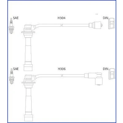 Kuva HITACHI 134242 Sytytysjohto MAZDA: MX 6, 626 IV Hatchback