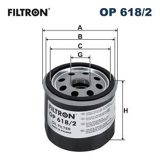 Kuva FILTRON OP 618/2 Öljynsuodatin 3/4 16 UNF ylipaineventtiili, yhdellä peruutuksenestoventtiilillä Ruuvattava suodatin TOYOTA: RAV4 V, Camry VIII Sedan