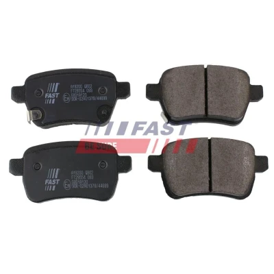 Kuva FAST FT29554 Jarrupalat Taka akseli Ilman kulumisenilmaisinta Jarrusatulan ruuveilla OPEL: Corsa E Hatchback, FIAT: Tipo Farmari
