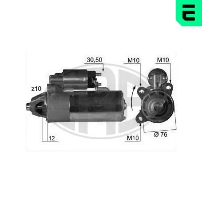 Kuva ERA 220015A Starttimoottori 12 2,2 10 FORD: Focus Mk1 Farmari, ORION 2, Hatchback