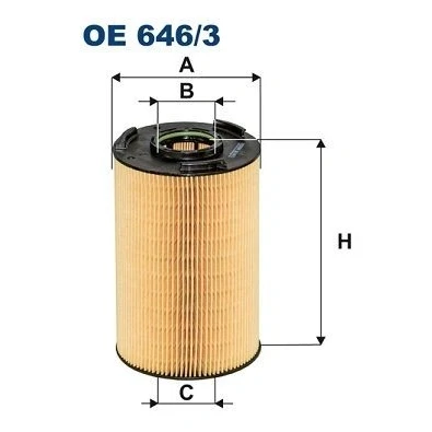 Kuva FILTRON OE 646/3 Öljynsuodatin Suodatinpanos
