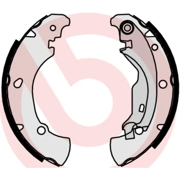 Kuva BREMBO S 23 519 Jarrukengät 203 38 Seisontajarrukahvalla