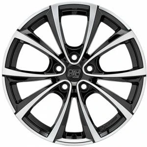 Kuva MSW 27T Gloss Black Polished 8.5x18 5/114.3 ET40 B64.1
