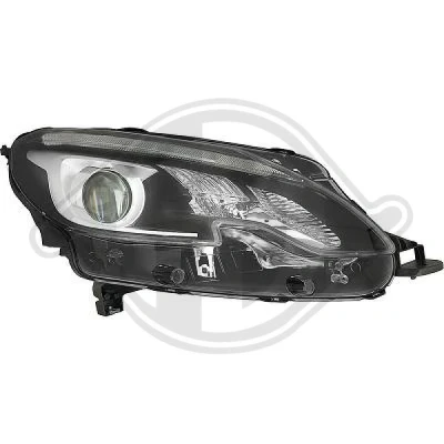 Kuva DIEDERICHS 4227782 Ajovaloumpio Oikea PY21W, H7 LED, Halogeeni Huomiovalolla Oikeanpuoleiselle liikenteelle Valokorkeussäätimen moottorilla