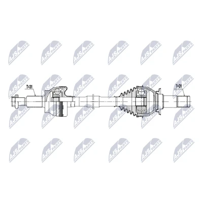 Kuva Vetoakseli NTY NPW JG 012