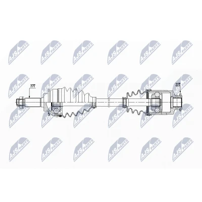Kuva NTY NPW SB 031 Vetoakseli Etuakseli, vasen 681 SUBARU: Legacy 3