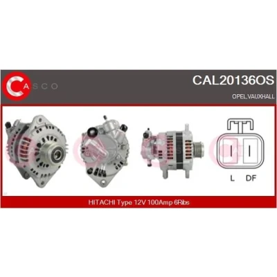 Kuva CASCO CAL10501AS Laturi 12V 120A VOLKSWAGEN: Transporter 4 Bus, 4,