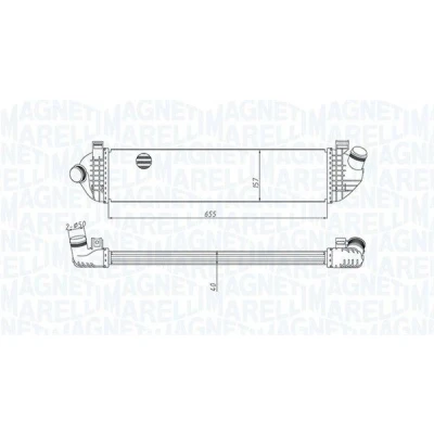 Kuva MAGNETI MARELLI 351319204370 Välijäähdytin VOLVO: C30, V50