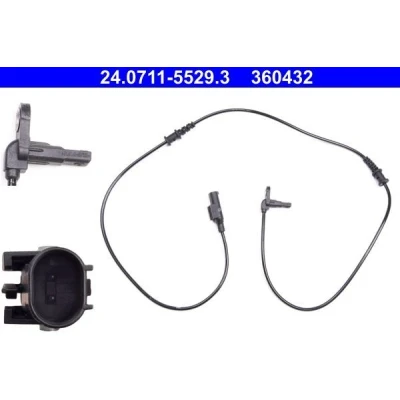 Kuva ATE 24.0711 5529.3 ABS Anturi 1135 MERCEDES BENZ: Vito Van, V sarja, Tourer