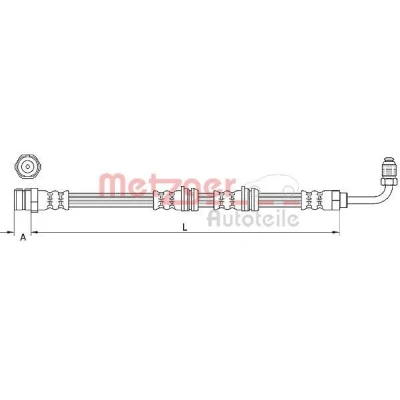 Kuva METZGER 4111087 Jarruletku 602 AUDI: TT Coupe, A3 Sportback