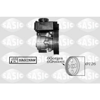 Kuva SASIC 7070009 Ohjaustehostimen Pumppu Hydraulinen 126 PEUGEOT: 206 Hatchback, 206+ Hatchback