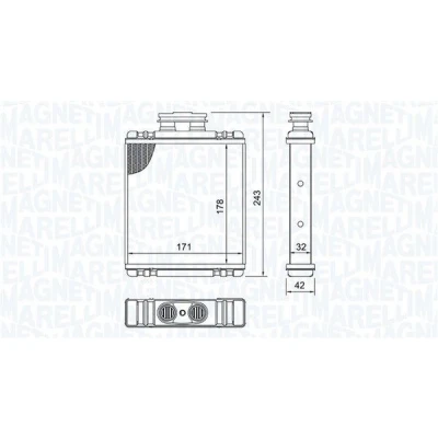 Kuva MAGNETI MARELLI 350218517000 Lämmityslaitteen Kenno
