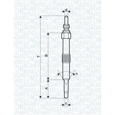 Kuva MAGNETI MARELLI 062900067304 Hehkutulppa 11V 10A M10X1 LAND ROVER: Defender SUV