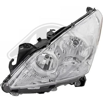 Kuva DIEDERICHS 4235483 Ajovaloumpio Vasen H7/H7 Huomiovalolla Oikeanpuoleiselle liikenteelle Priority Parts Sähkömoottorilla