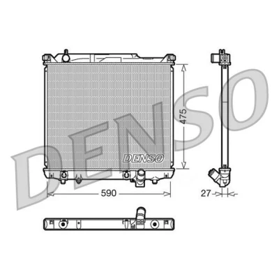Kuva DENSO DRM47020 Jäähdytin Alumiini 475 590 27 SUZUKI: Grand Vitara 1 SUV