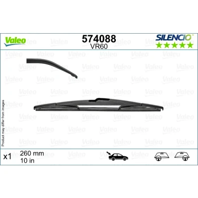 Kuva Pyyhkijänsulka Valeo 574088 260mm Takana RENAULT: Captur II