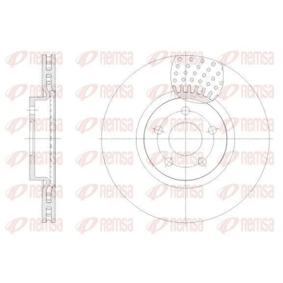 Kuva REMSA Jarrulevy FORD: Transit Connect Mk2 Farmari, V408 Van, Tourneo / Grand Farmari 62549.10 2252905
