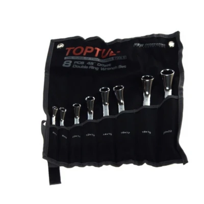 Kuva TOPTUL GPAH0804 Kaksoislenkkiavainsarja 6х7, 8х9, 10х11, 12х13, 14х15, 16х17, 18х19, 20х22 8 Kromi vanadium teräs