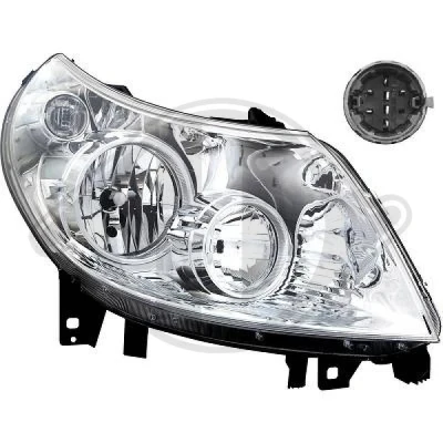 Kuva DIEDERICHS 3484180 Ajovaloumpio Oikea H1, H1/H7, H7 FIAT: Ducato III Van, Flatbed Kuorma auto / Alusta, Bussi